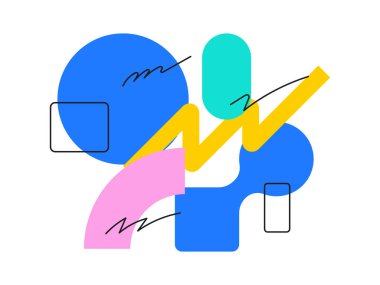 Soyut basit geometrik tasarım, web düzeni ui ux şablon