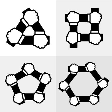 Ekip çalışması kavramı grup el ile ayarla