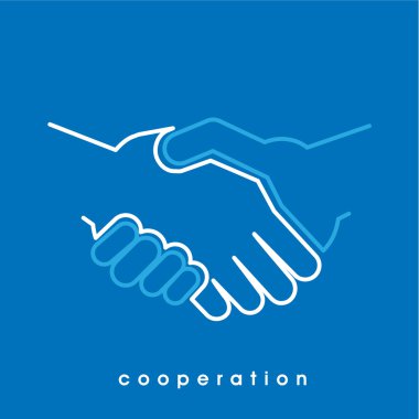 El sıkışmasının soyut simgesi