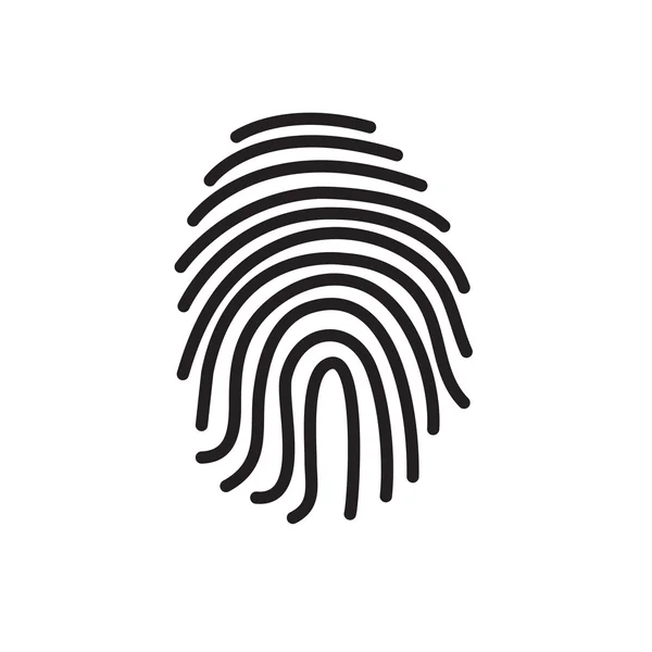 Abstract fingerprint symbol — Stock Vector