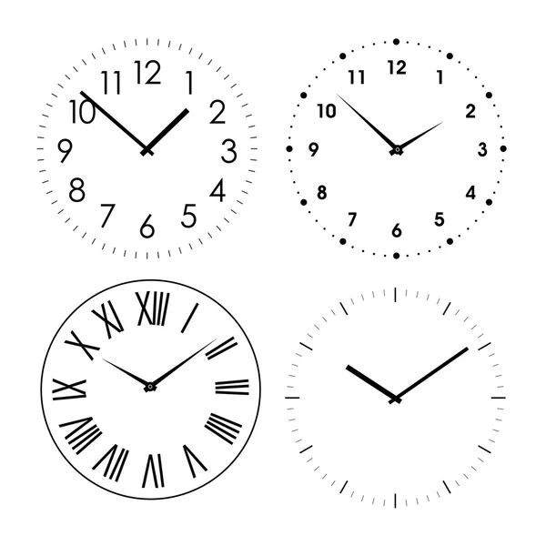 Conjunto de relojes, temporizadores — Vector de stock