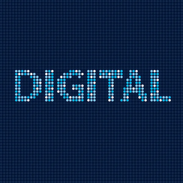 Sinal digital na tela — Vetor de Stock