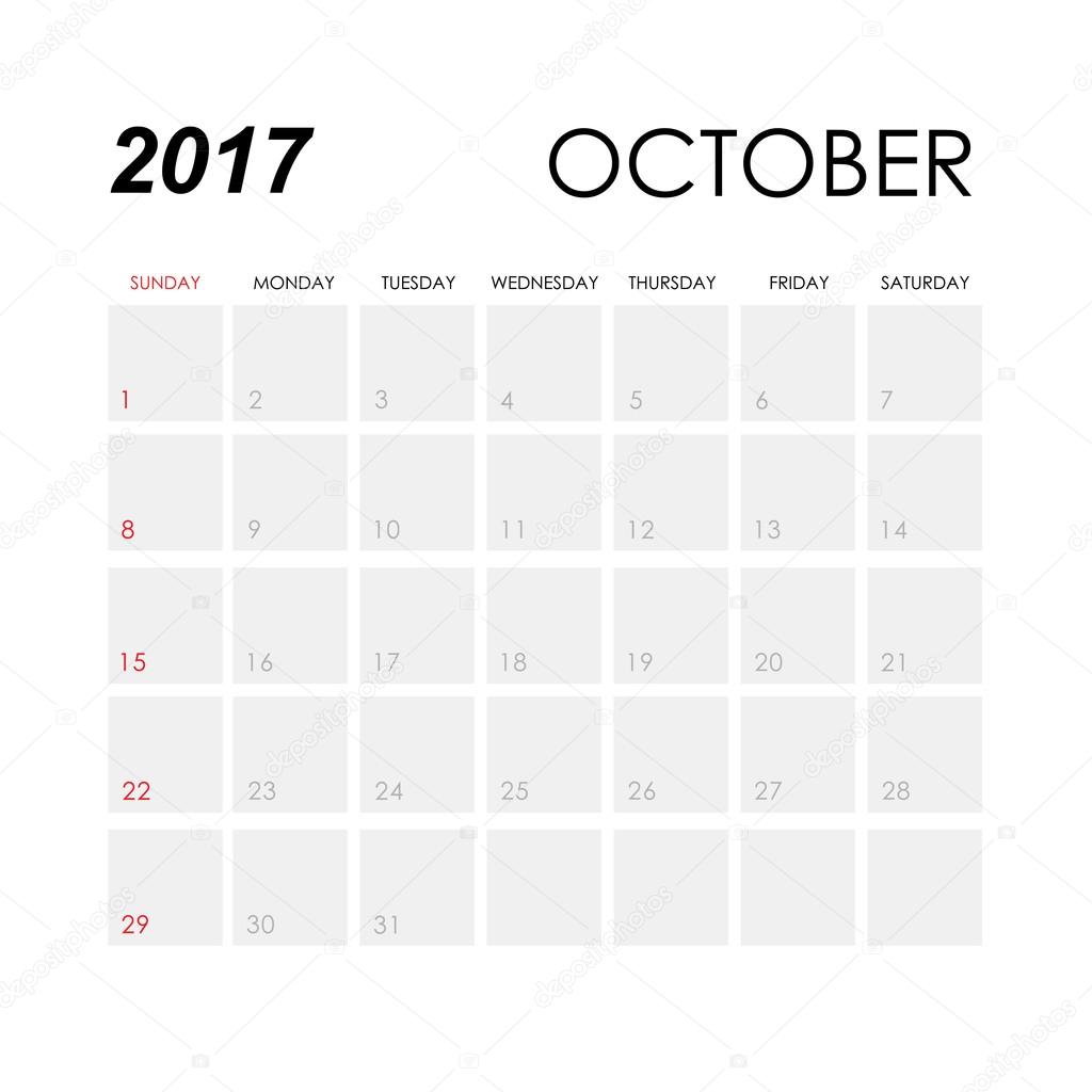 october 2017 template