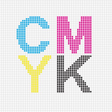 CMYK piksellik bir ekran üzerinde oturum