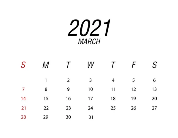 Αφηρημένο και σύγχρονο ημερολόγιο 2021 — Διανυσματικό Αρχείο