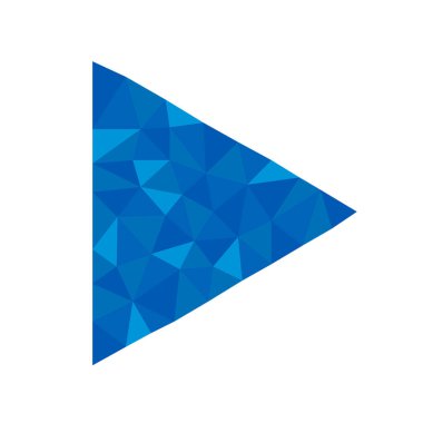 Logo, düğme, en iyi ödül için uygun çokgen geometrik kristal oyun sembolü.