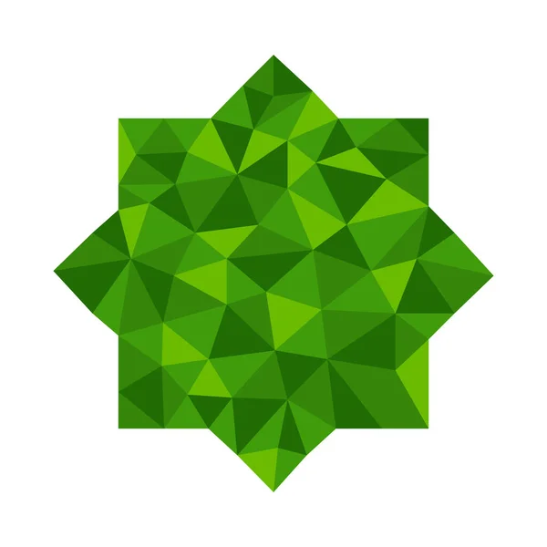 Polygonal Geometryczny Ośmiokąt Nadaje Się Islamskiego Logo Symbol Tło Najlepsza — Wektor stockowy