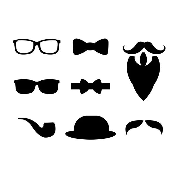 Set of hipster elements — Stock Vector
