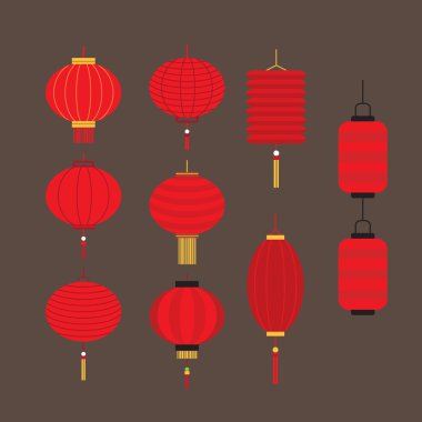 Kırmızı Çin fener topluluğu