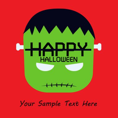 Cadılar Bayramı için soyut illüstrasyon.