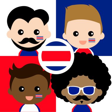 Mutlu Kosta Rika taraftar grubu