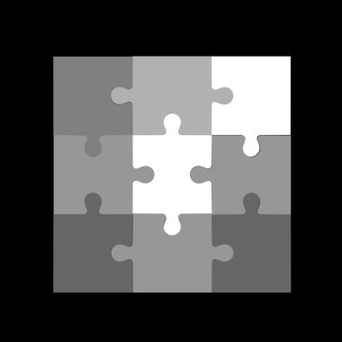 Şablon soyut puzzle /.