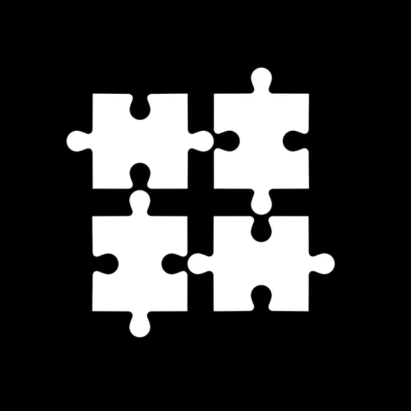 Vorlage für abstrakte Puzzle getrennt — Stockvektor