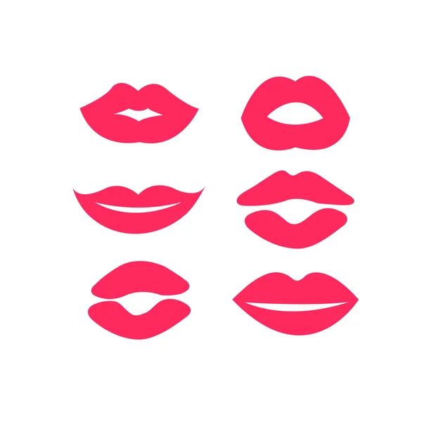 Conjunto de labios de mujer — Archivo Imágenes Vectoriales