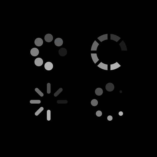 Set of loading symbols — Stock Vector
