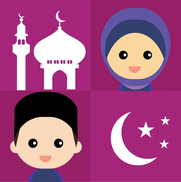 Şirin Müslüman karakterler ve öğeleri kümesi