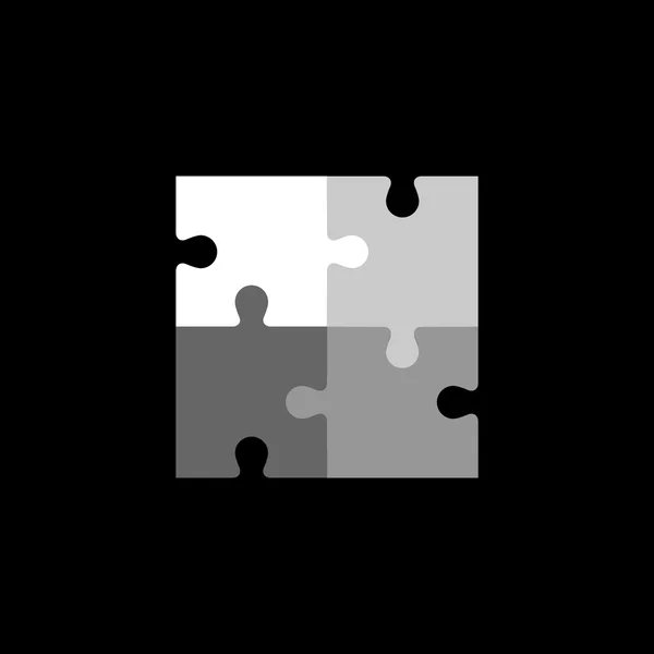 Sjabloon voor abstract puzzle. — Stockvector