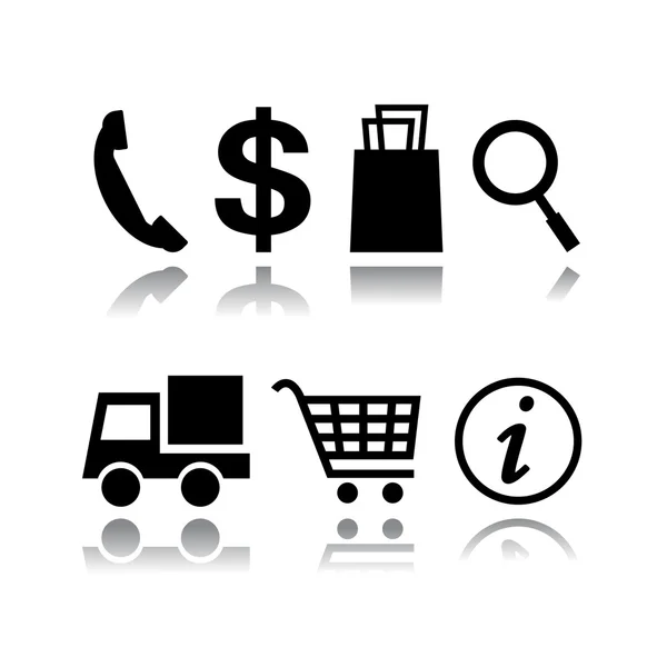 Conjunto de iconos de compras — Vector de stock