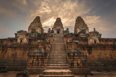 Ancient temple ruins of Pre Rup clipart