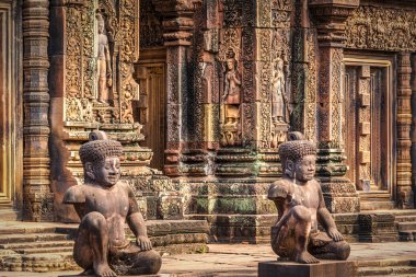 Banteay Srei Tapınağı kalıntıları