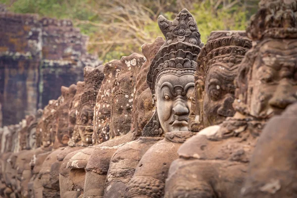 Angkor thom puerta sur — Foto de Stock