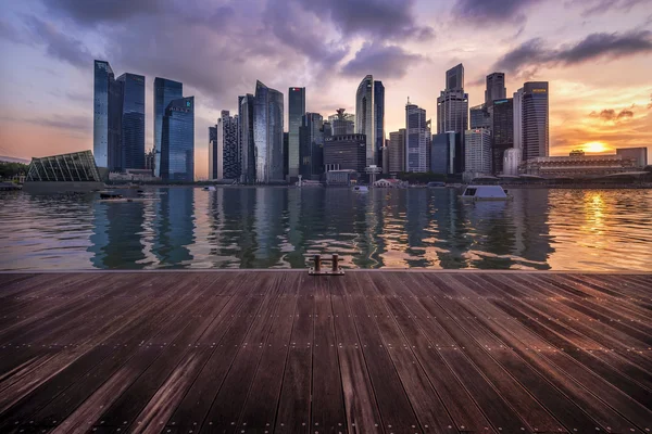 Singapore vista paesaggio urbano — Foto Stock