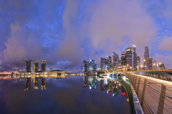 Vista dal ponte a Singapore — Foto Stock
