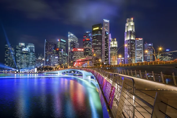 Financiële district van Singapore — Stockfoto