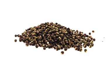 Malabar ıspanak Basella alba beyaz arka planda izole bir tümsekte. Ev yapımı organik sebze tohumları ekime hazır..