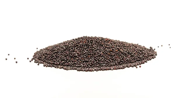 Eine Handvoll Bok Choy Samen Isoliert Auf Weißem Hintergrund Homegrown — Stockfoto