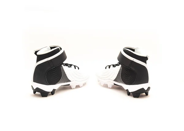 Pair Baseball Cleats Baseball Shoes Kids Isolated White Background — Stock Photo, Image