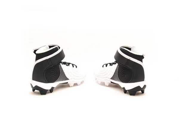 Pair Baseball Cleats Baseball Shoes Kids Isolated White Background — Stock Photo, Image
