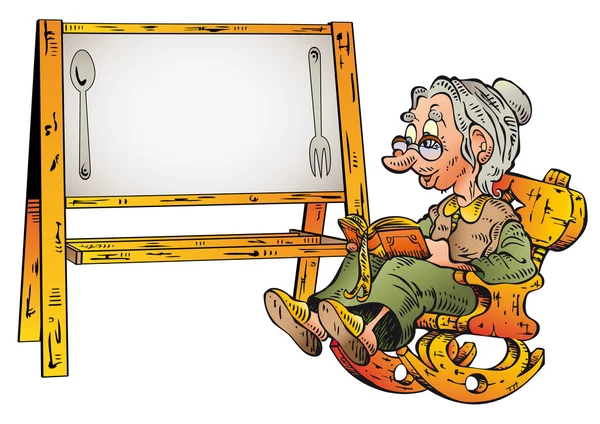 Grandmother Recipe — Stock Illustration Grandmother Recipe Stock Illustration