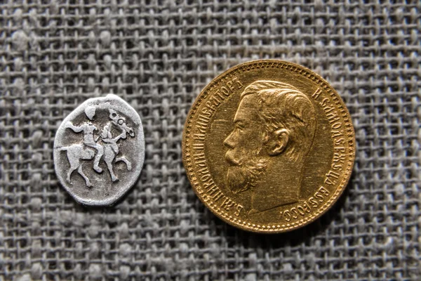Due monete russe — Foto Stock