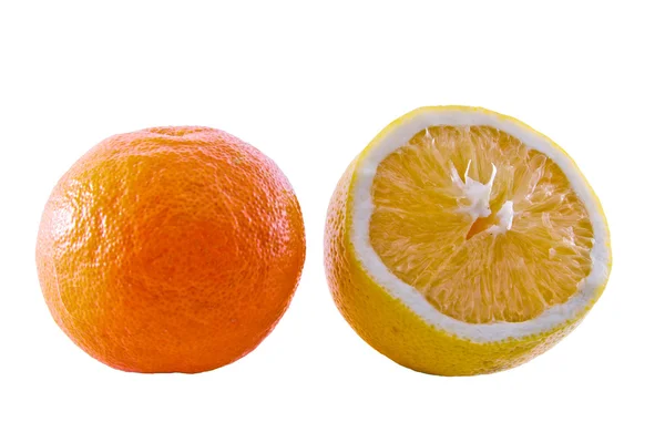 Mandarinky a citronu — Stock fotografie