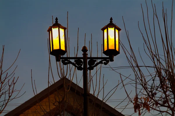 Luces amarillas — Foto de Stock