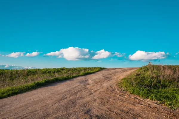 Road to clouds — Stock Photo, Image