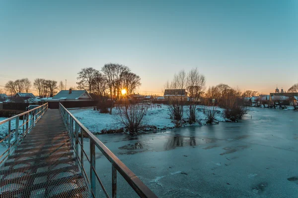 Överbrygga genom Trubezh — Stockfoto