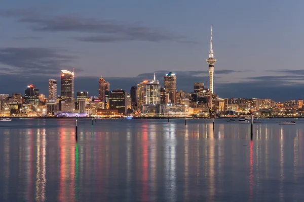Auckland cbd nachts — Stockfoto