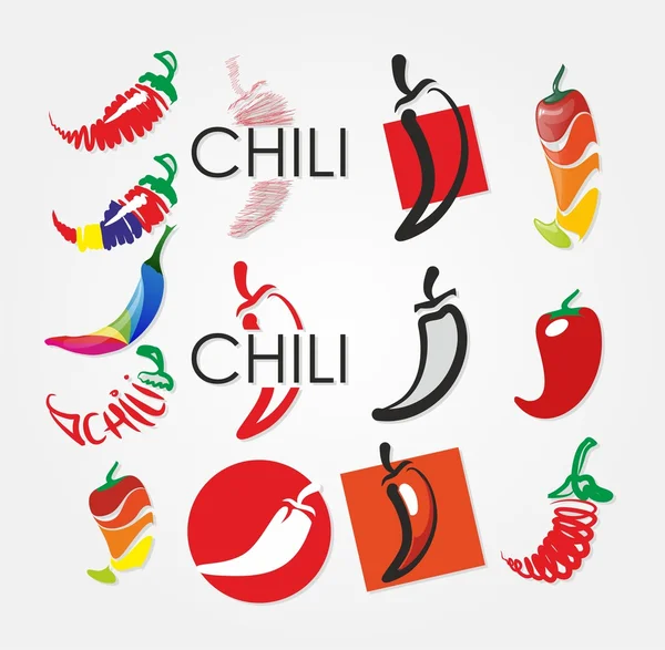 Chili logo vektör — Stok Vektör