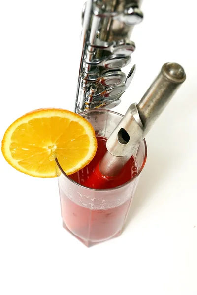 Flöjt cocktail — Stockfoto