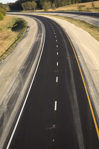 Autobahnbau Stockbild