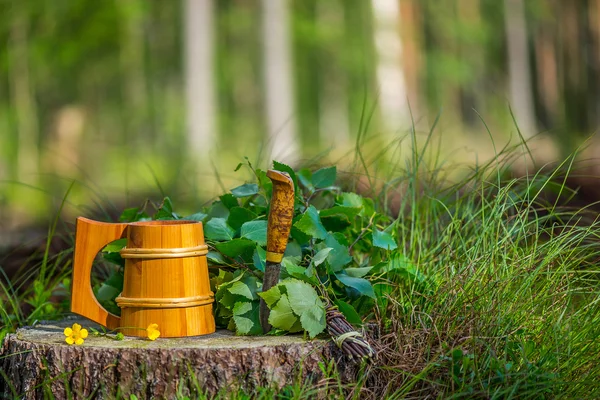 Finnish Sauna equipment — Stock Photo, Image