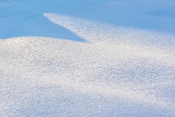 Sharp shadow on snow — Stock Photo, Image