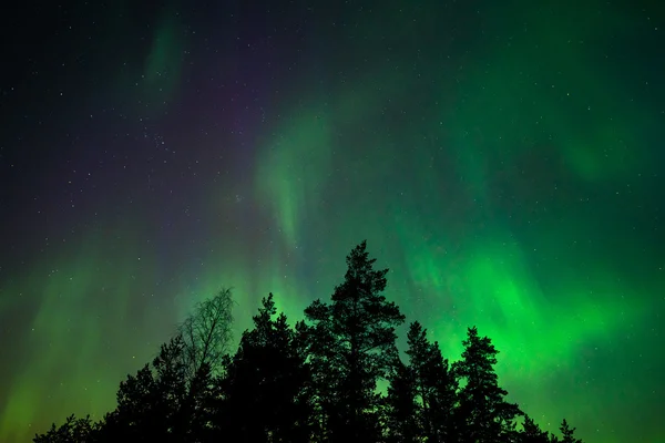 Bunte Nordlichter — Stockfoto