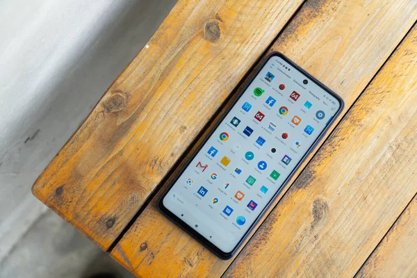 Jakarta Indonesia November 2020 Inch Ips Panel Xiaomi Poco Nfc — Stock Photo, Image