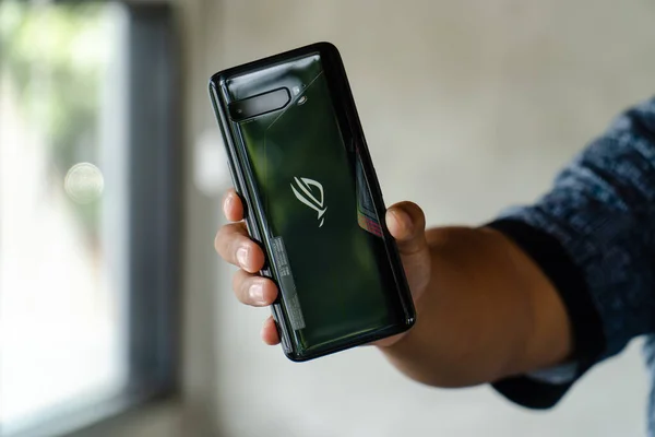 Jakarta Indonesia November 2020 Back Asus Rog Phone Gaming Phone — Stock Photo, Image