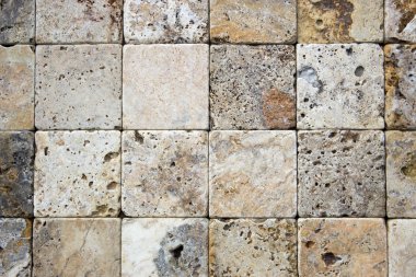 Traverten dekoratif tuğla doku