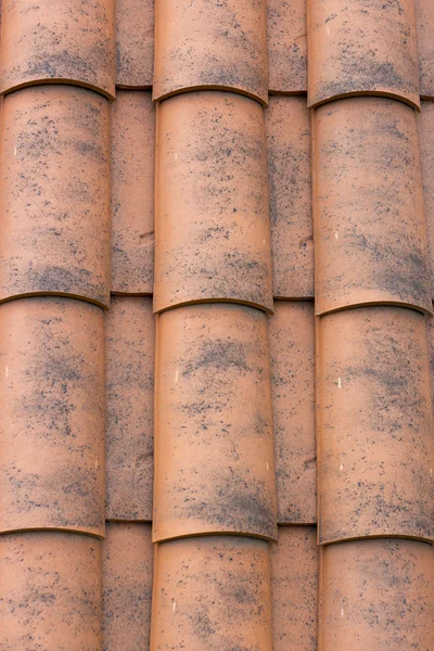 Telha de metal do telhado closeup textura de fundo — Fotografia de Stock
