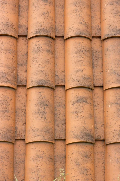 Telha de metal do telhado closeup textura de fundo — Fotografia de Stock